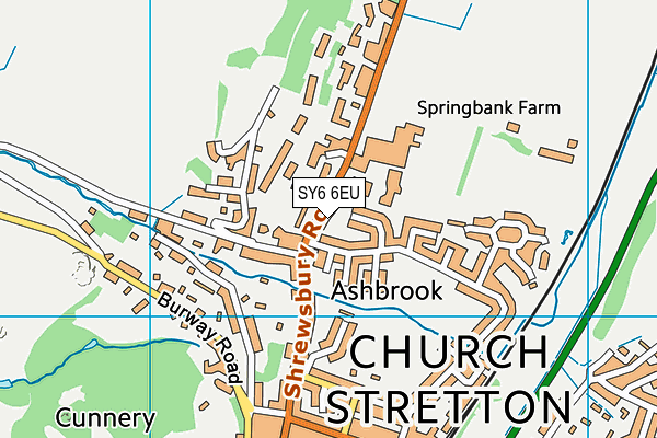 SY6 6EU map - OS VectorMap District (Ordnance Survey) SY6 6EU map - OS VectorMap District (Ordnance Survey)