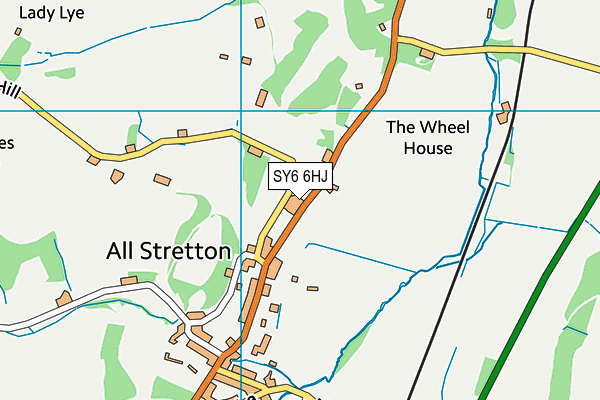 SY6 6HJ map - OS VectorMap District (Ordnance Survey)