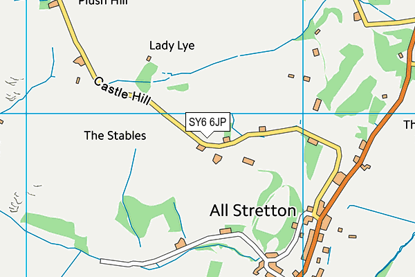 SY6 6JP map - OS VectorMap District (Ordnance Survey) SY6 6JP map - OS VectorMap District (Ordnance Survey)