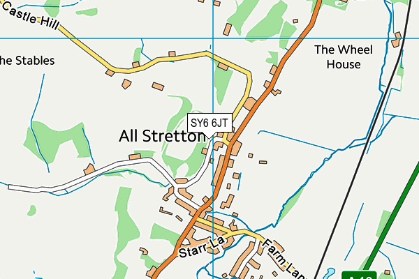 SY6 6JT map - OS VectorMap District (Ordnance Survey) SY6 6JT map - OS VectorMap District (Ordnance Survey)