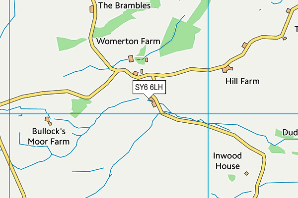 SY6 6LH map - OS VectorMap District (Ordnance Survey) SY6 6LH map - OS VectorMap District (Ordnance Survey)