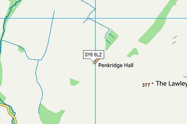 SY6 6LZ map - OS VectorMap District (Ordnance Survey) SY6 6LZ map - OS VectorMap District (Ordnance Survey)