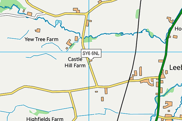 SY6 6NL map - OS VectorMap District (Ordnance Survey)