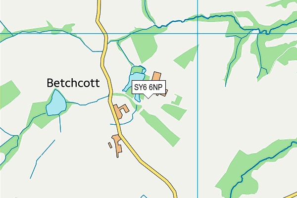 SY6 6NP map - OS VectorMap District (Ordnance Survey) SY6 6NP map - OS VectorMap District (Ordnance Survey)
