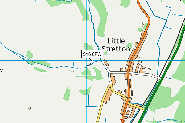 SY6 6PW map - OS VectorMap District (Ordnance Survey) SY6 6PW map - OS VectorMap District (Ordnance Survey)