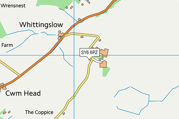 SY6 6PZ map - OS VectorMap District (Ordnance Survey) SY6 6PZ map - OS VectorMap District (Ordnance Survey)