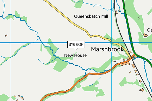 SY6 6QF map - OS VectorMap District (Ordnance Survey) SY6 6QF map - OS VectorMap District (Ordnance Survey)