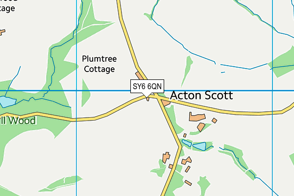 SY6 6QN map - OS VectorMap District (Ordnance Survey) SY6 6QN map - OS VectorMap District (Ordnance Survey)
