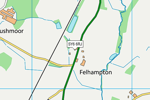 SY6 6RJ map - OS VectorMap District (Ordnance Survey) SY6 6RJ map - OS VectorMap District (Ordnance Survey)