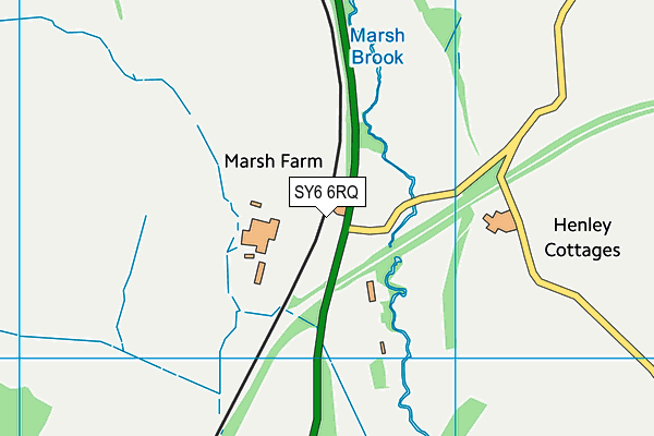SY6 6RQ map - OS VectorMap District (Ordnance Survey) SY6 6RQ map - OS VectorMap District (Ordnance Survey)
