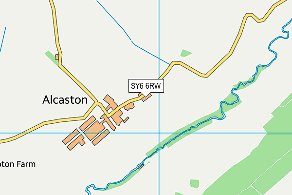 SY6 6RW map - OS VectorMap District (Ordnance Survey) SY6 6RW map - OS VectorMap District (Ordnance Survey)