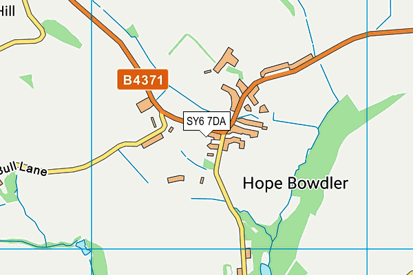 SY6 7DA map - OS VectorMap District (Ordnance Survey) SY6 7DA map - OS VectorMap District (Ordnance Survey)