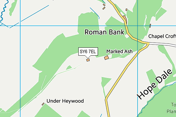 SY6 7EL map - OS VectorMap District (Ordnance Survey) SY6 7EL map - OS VectorMap District (Ordnance Survey)