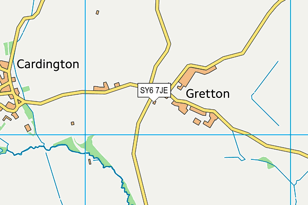 SY6 7JE map - OS VectorMap District (Ordnance Survey) SY6 7JE map - OS VectorMap District (Ordnance Survey)