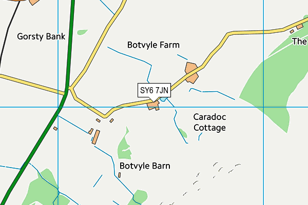 SY6 7JN map - OS VectorMap District (Ordnance Survey) SY6 7JN map - OS VectorMap District (Ordnance Survey)