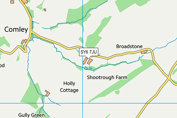 SY6 7JU map - OS VectorMap District (Ordnance Survey) SY6 7JU map - OS VectorMap District (Ordnance Survey)