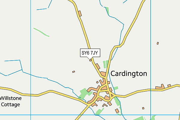 SY6 7JY map - OS VectorMap District (Ordnance Survey) SY6 7JY map - OS VectorMap District (Ordnance Survey)