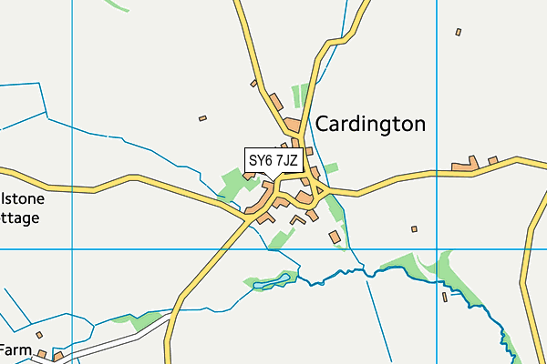 SY6 7JZ map - OS VectorMap District (Ordnance Survey) SY6 7JZ map - OS VectorMap District (Ordnance Survey)