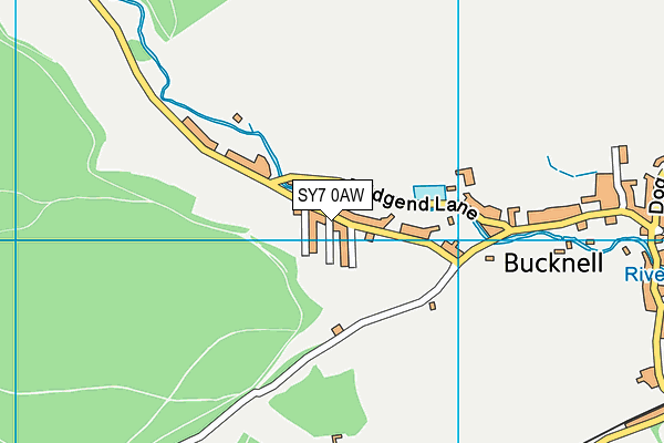 SY7 0AW map - OS VectorMap District (Ordnance Survey) SY7 0AW map - OS VectorMap District (Ordnance Survey)