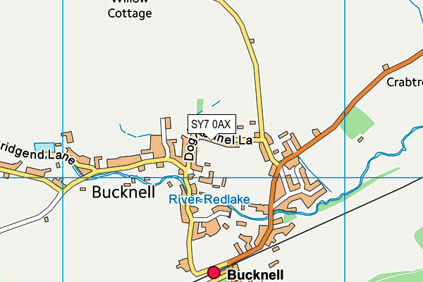 SY7 0AX map - OS VectorMap District (Ordnance Survey) SY7 0AX map - OS VectorMap District (Ordnance Survey)