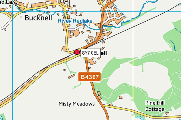 SY7 0EL map - OS VectorMap District (Ordnance Survey) SY7 0EL map - OS VectorMap District (Ordnance Survey)