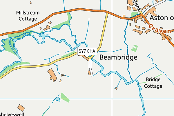 SY7 0HA map - OS VectorMap District (Ordnance Survey) SY7 0HA map - OS VectorMap District (Ordnance Survey)