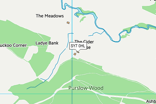 SY7 0HL map - OS VectorMap District (Ordnance Survey) SY7 0HL map - OS VectorMap District (Ordnance Survey)