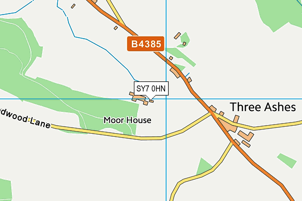 SY7 0HN map - OS VectorMap District (Ordnance Survey) SY7 0HN map - OS VectorMap District (Ordnance Survey)