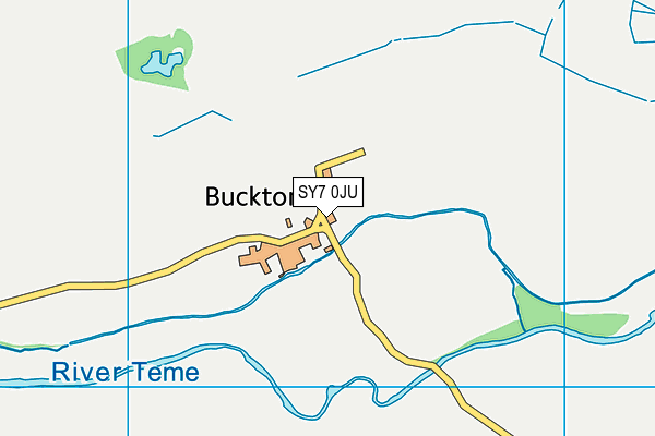 SY7 0JU map - OS VectorMap District (Ordnance Survey) SY7 0JU map - OS VectorMap District (Ordnance Survey)