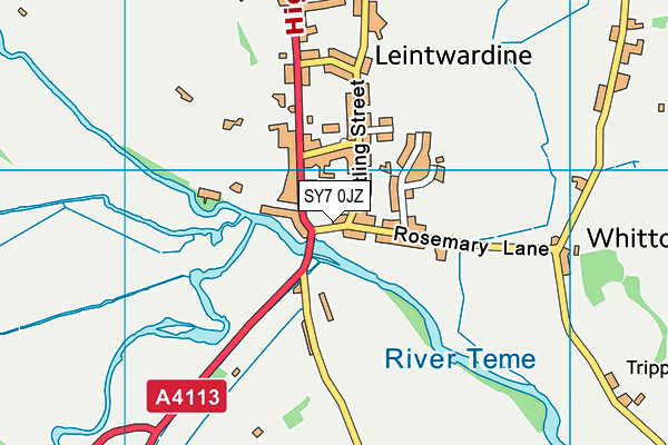 SY7 0JZ map - OS VectorMap District (Ordnance Survey) SY7 0JZ map - OS VectorMap District (Ordnance Survey)