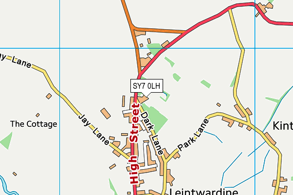 SY7 0LH map - OS VectorMap District (Ordnance Survey) SY7 0LH map - OS VectorMap District (Ordnance Survey)