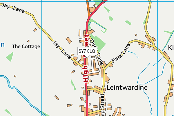 SY7 0LQ map - OS VectorMap District (Ordnance Survey)