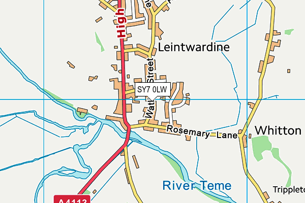 SY7 0LW map - OS VectorMap District (Ordnance Survey) SY7 0LW map - OS VectorMap District (Ordnance Survey)