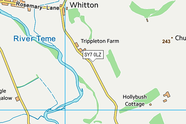 SY7 0LZ map - OS VectorMap District (Ordnance Survey) SY7 0LZ map - OS VectorMap District (Ordnance Survey)