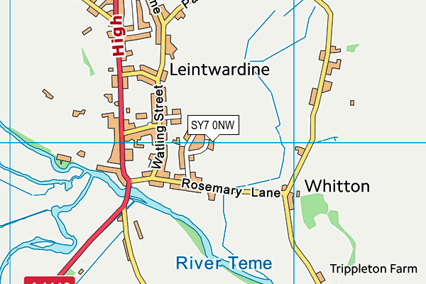 SY7 0NW map - OS VectorMap District (Ordnance Survey) SY7 0NW map - OS VectorMap District (Ordnance Survey)