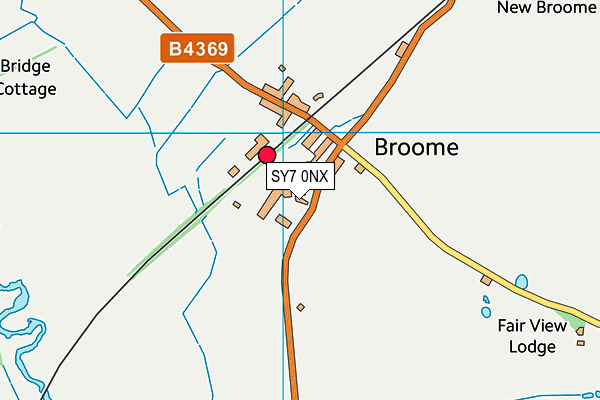 SY7 0NX map - OS VectorMap District (Ordnance Survey)