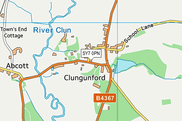 SY7 0PN map - OS VectorMap District (Ordnance Survey) SY7 0PN map - OS VectorMap District (Ordnance Survey)