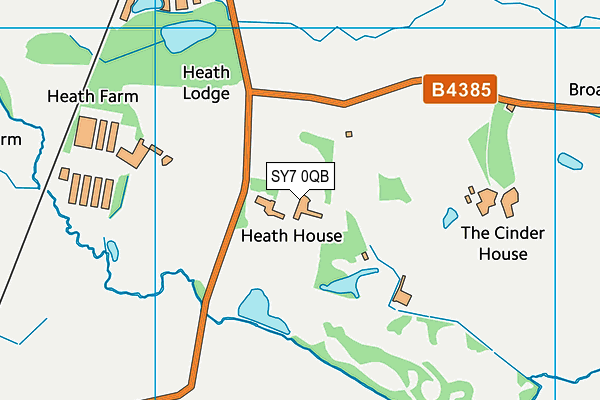 SY7 0QB map - OS VectorMap District (Ordnance Survey) SY7 0QB map - OS VectorMap District (Ordnance Survey)