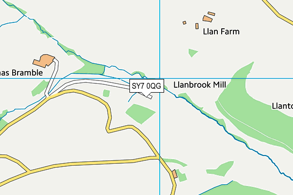 SY7 0QG map - OS VectorMap District (Ordnance Survey) SY7 0QG map - OS VectorMap District (Ordnance Survey)