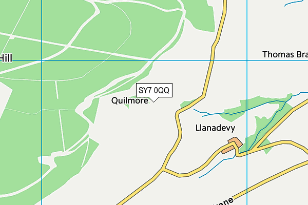 SY7 0QQ map - OS VectorMap District (Ordnance Survey) SY7 0QQ map - OS VectorMap District (Ordnance Survey)