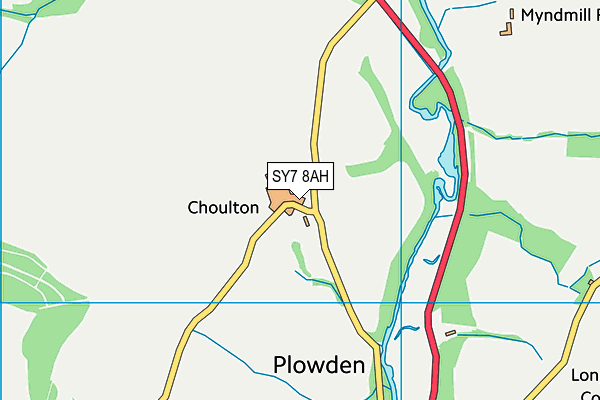 SY7 8AH map - OS VectorMap District (Ordnance Survey) SY7 8AH map - OS VectorMap District (Ordnance Survey)