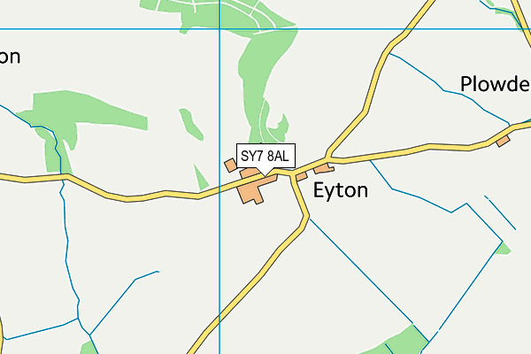 SY7 8AL map - OS VectorMap District (Ordnance Survey) SY7 8AL map - OS VectorMap District (Ordnance Survey)