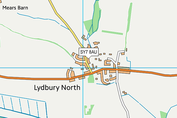 SY7 8AU map - OS VectorMap District (Ordnance Survey) SY7 8AU map - OS VectorMap District (Ordnance Survey)