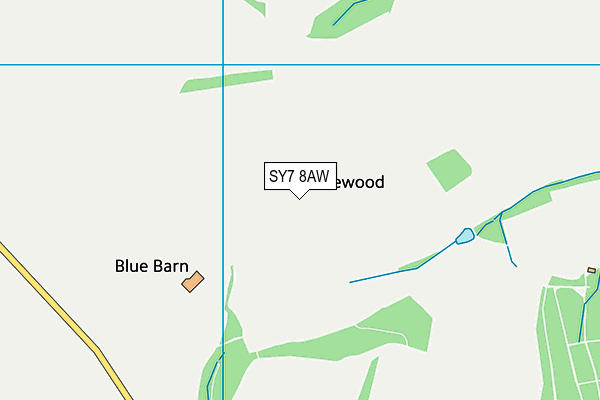 SY7 8AW map - OS VectorMap District (Ordnance Survey) SY7 8AW map - OS VectorMap District (Ordnance Survey)