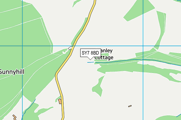 SY7 8BD map - OS VectorMap District (Ordnance Survey) SY7 8BD map - OS VectorMap District (Ordnance Survey)