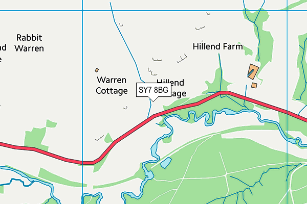 SY7 8BG map - OS VectorMap District (Ordnance Survey) SY7 8BG map - OS VectorMap District (Ordnance Survey)