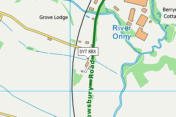 SY7 8BX map - OS VectorMap District (Ordnance Survey) SY7 8BX map - OS VectorMap District (Ordnance Survey)