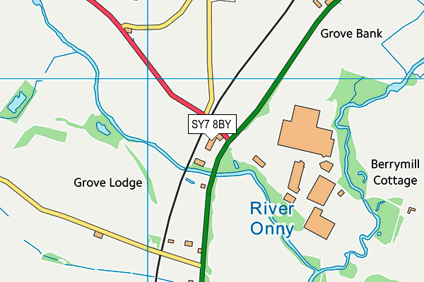 SY7 8BY map - OS VectorMap District (Ordnance Survey) SY7 8BY map - OS VectorMap District (Ordnance Survey)