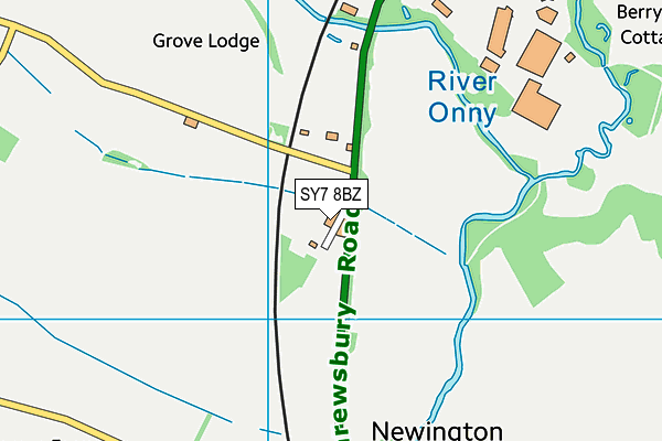 SY7 8BZ map - OS VectorMap District (Ordnance Survey) SY7 8BZ map - OS VectorMap District (Ordnance Survey)