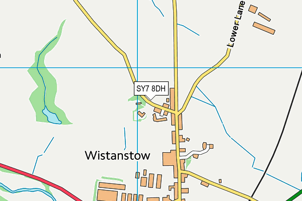 SY7 8DH map - OS VectorMap District (Ordnance Survey) SY7 8DH map - OS VectorMap District (Ordnance Survey)